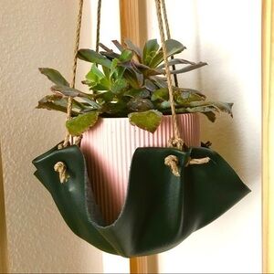 Hand-made Suspended Fabric Planter Holder